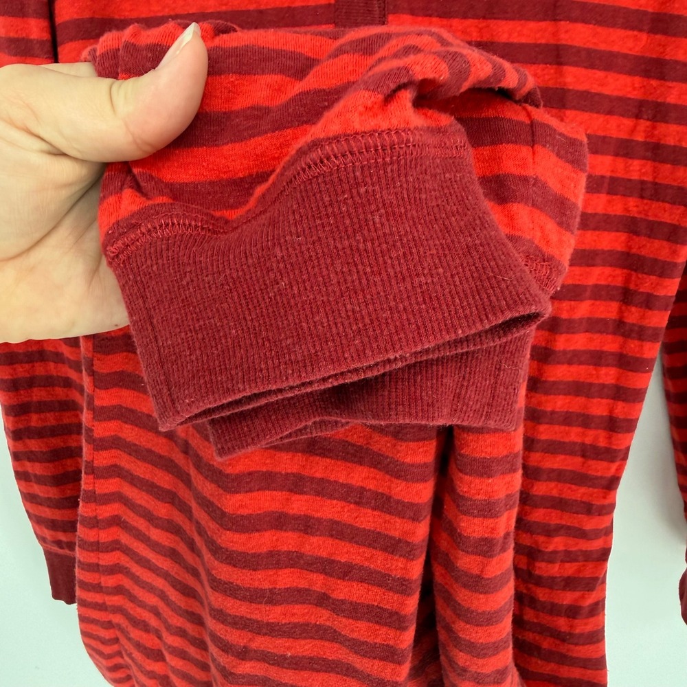 MARINE LAYER‎ RED STRIPED ONE PIECE PAJAMA MODAL ORGANIC COTTON SMALL - Picture 7 of 10